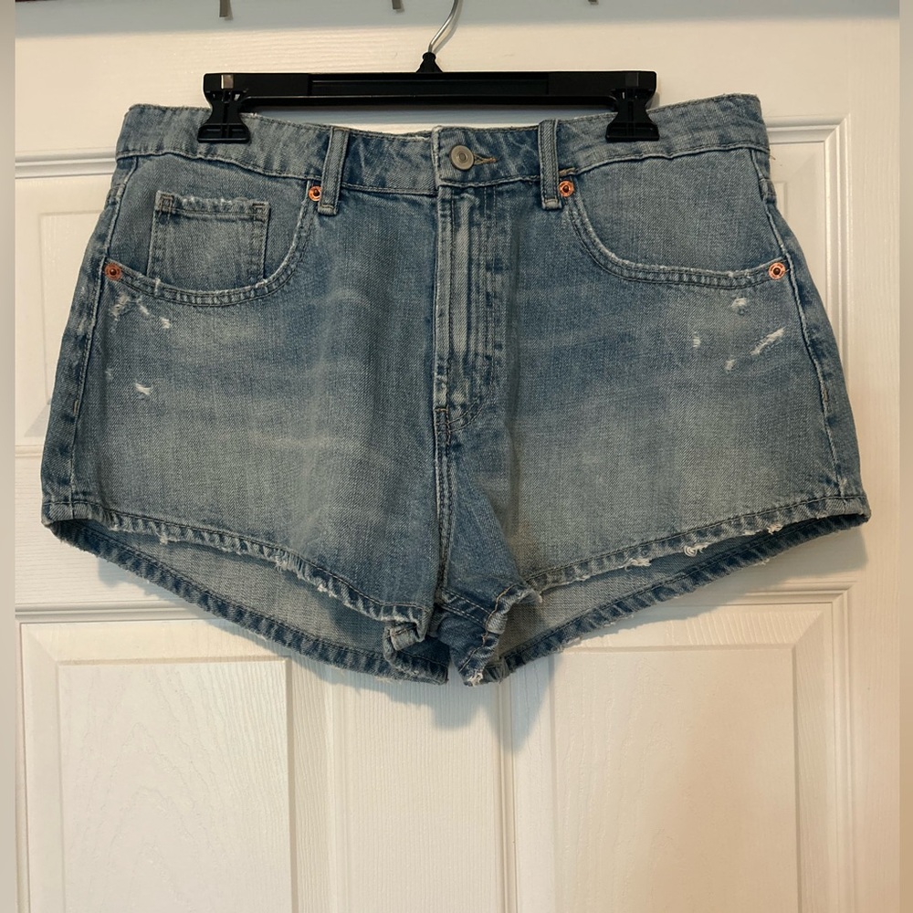 Zara Light Blue Jean Shorts